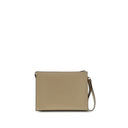 Bolsa Clutch de Couro Bege