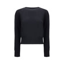 Black Merino Wool Sweatshirt