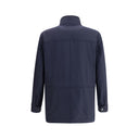 Cappotto blu in cashmere