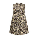 Chaleco largo de estampado de leopardo