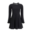 Vestido de punto con volantes