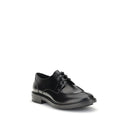 Schwarze Kalbsleder Bos Taurus Oxfords und Derbys