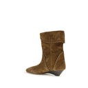 Braune Kalbsleder Bos Taurus Flache Stiefel