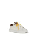 White Rubber Low Top Sneakers