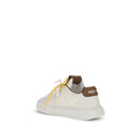White Rubber Low Top Sneakers