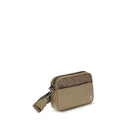 Borsa a spalla in pelle beige