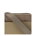 Borsa a spalla in pelle beige
