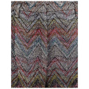 Pantaloni casual multicolore in viscosa