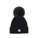Cashmere blend Hat with pom-pon