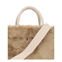 Beige Polyester Handbag