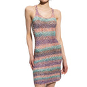 Mehrfarbiges Wollfreizeitkleid