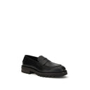 Schwarze Gummischlupf-Loafer