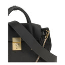 Bolsa Bos Taurus de Couro Cinza de Bezerro