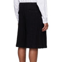 Schwarze Nylon-Shorts