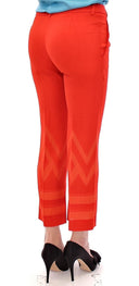 Calça Vermelha Cropped 3/4 Short Calça Capri Nude