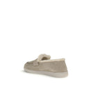 Mocassins Bege de Borracha Slip-On