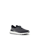 Sneakers atletiche grigie in cotone