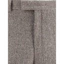 Pantalones de chevrón ancho