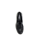 Mocassins pretos de borracha sem cadarço