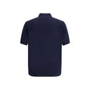 Camisa Polo de Lã Azul com Forro de Lã