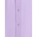 Purple Cotton Dress Shirt