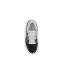 Sneakers sportive nere in gomma