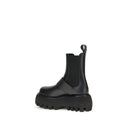Botas de Tornozelo em Couro Preto de Bezerro Bos Taurus