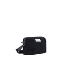 Schwarze Nylon-Schultertasche