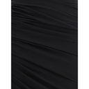Schwarzes Acetat Freizeitkleid