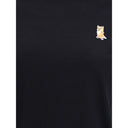 Schwarzes Baumwoll-T-Shirt