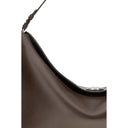 Schultertasche aus braunem Kalbsleder Bos Taurus