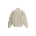 White Wool Bomber