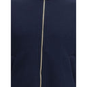 Bomber di cotone blu