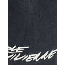 Schwarzes Denim-Hemd