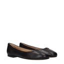 Ballerines en cuir noir