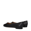Ballerines en cuir noir