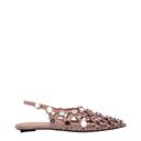 Ballerines roses en cuir
