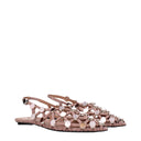 Ballerines roses en cuir