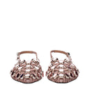 Ballerines roses en cuir