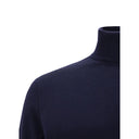Blauer Kaschmir Kaschmirpullover