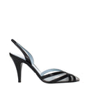 Schwarze Leder High Heel Pumps