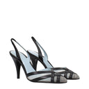Schwarze Leder High Heel Pumps