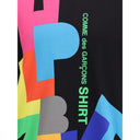 Schwarzes Baumwoll-T-Shirt