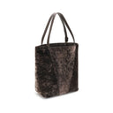 Borsa a spalla marrone in agnello Ovis Aries Aries
