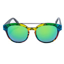 Óculos de sol multicoloridos de acetato