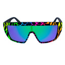 Óculos de sol multicoloridos de acetato