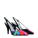 Schwarze Leder High Heel Pumps