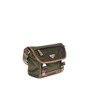 Grüne recycelte Polyamid-Schultertasche