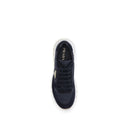 Sneakers atletiche blu in poliammide riciclata