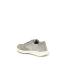 Sneakers atletiche grigie in poliammide riciclata